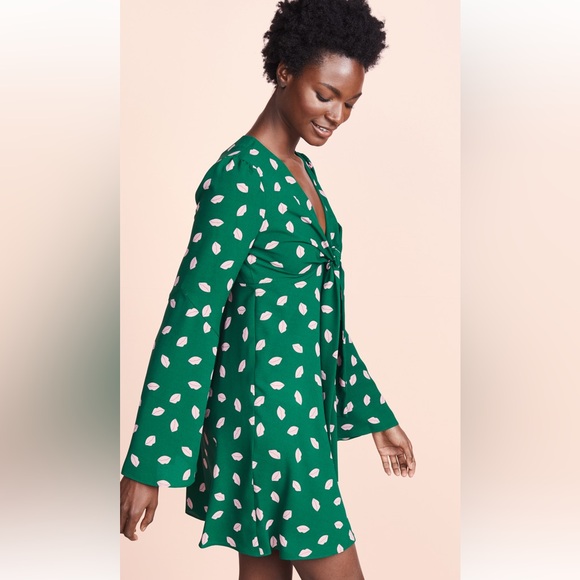 Diane Von Furstenburg Tie Front Mini Dress - Picture 5 of 14